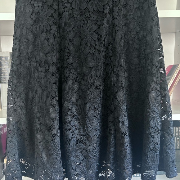 Perceptions New York Black Lace Overlay 3/4 Sleeve Women’s Classy Dress Sz Small - Picture 11 of 11